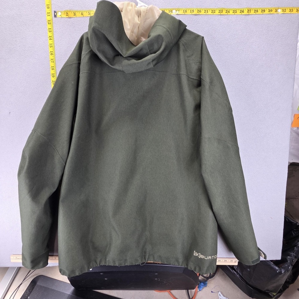 Burton AK Jacket Mens XL Green Cyclic Gore-Tex Hooded Ski Snowboard Shell - Picture 2 of 15